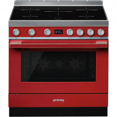 Варочный центр Smeg CPF9IPR красный